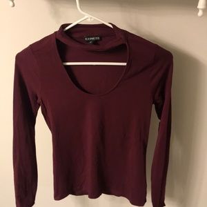 Maroon/wine colored long sleeve